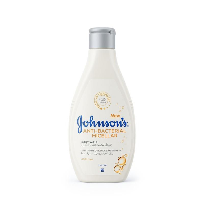 شامپو بدن آنتی‌باکتریال میسلار جانسون Johnson's با عصاره لیمو حجم 400 میل