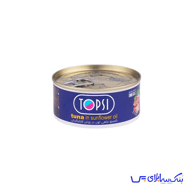 کنسرو تن ماهی 180 گرمی تاپسی بسته 24 عددی