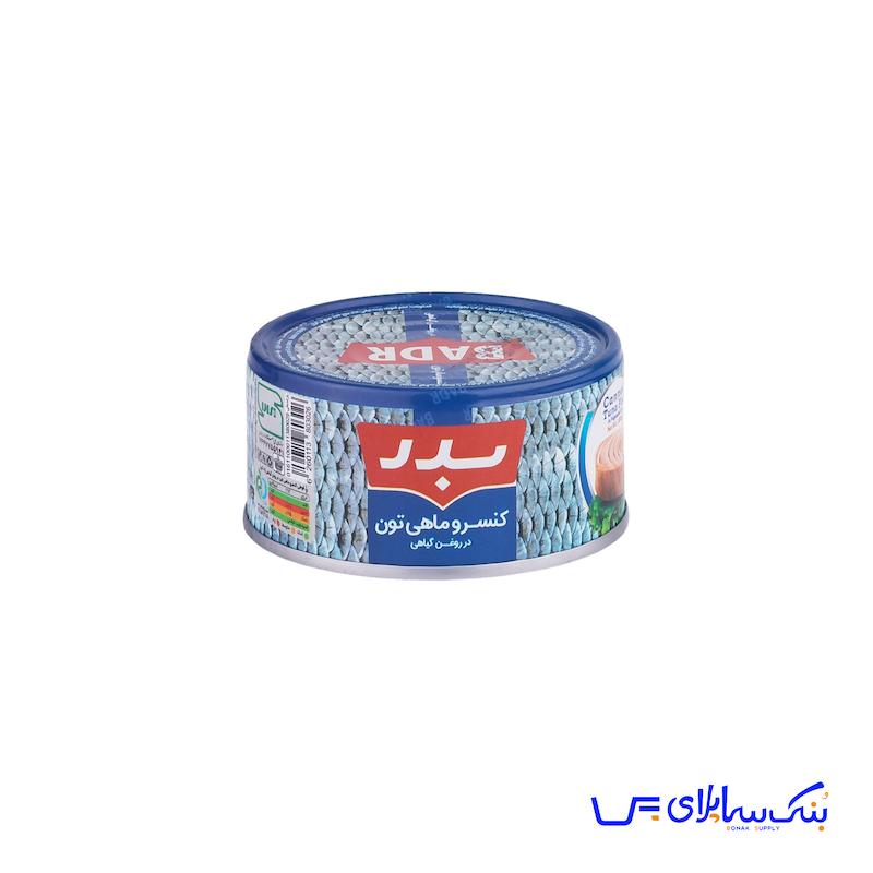 کنسرو تن ماهی 180 گرمی بدر بسته 24 عددی
