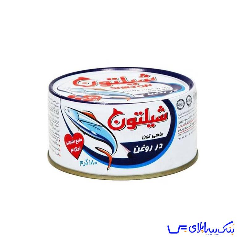 کنسرو تن ماهی 180 گرمی شیلتون بسته 24 عددی