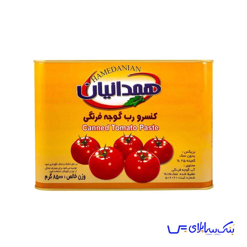رب گوجه فرنگی 9 کیلوگرمی همدانیان