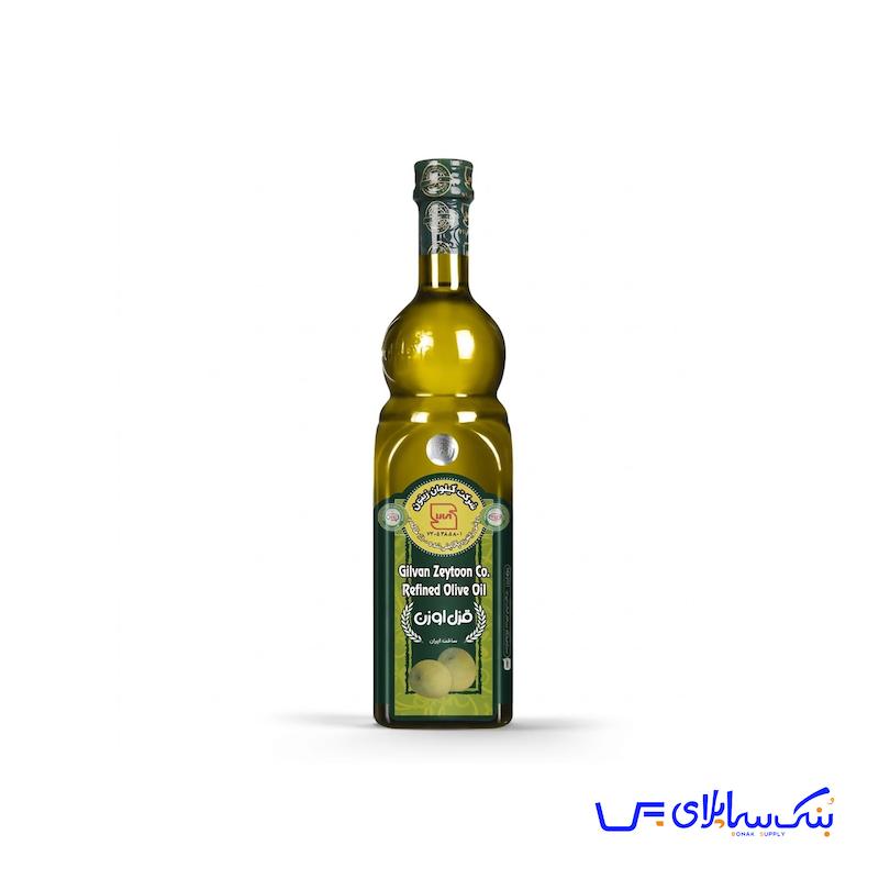 روغن زیتون تصفیه 450 سی سی قزل اوزن گیلوان بسته 12 عددی