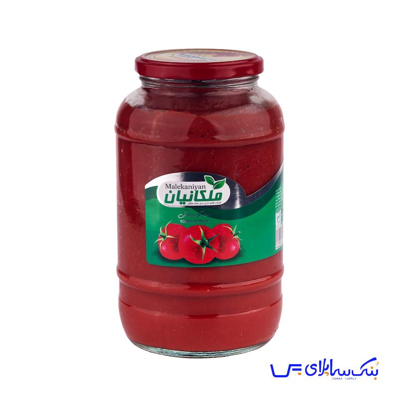 رب گوجه فرنگی 1600 گرمی شیشه ملکانیان بسته 6 عددی
