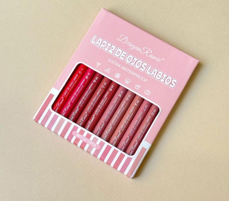 پک مداد لب پیچی دراگون رانی ۱۲ عددی Extra Waterproof