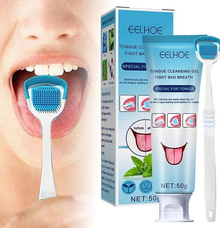 پک مسواک زبان و خوشبو کننده دهان ایلهو ۲ عددی  