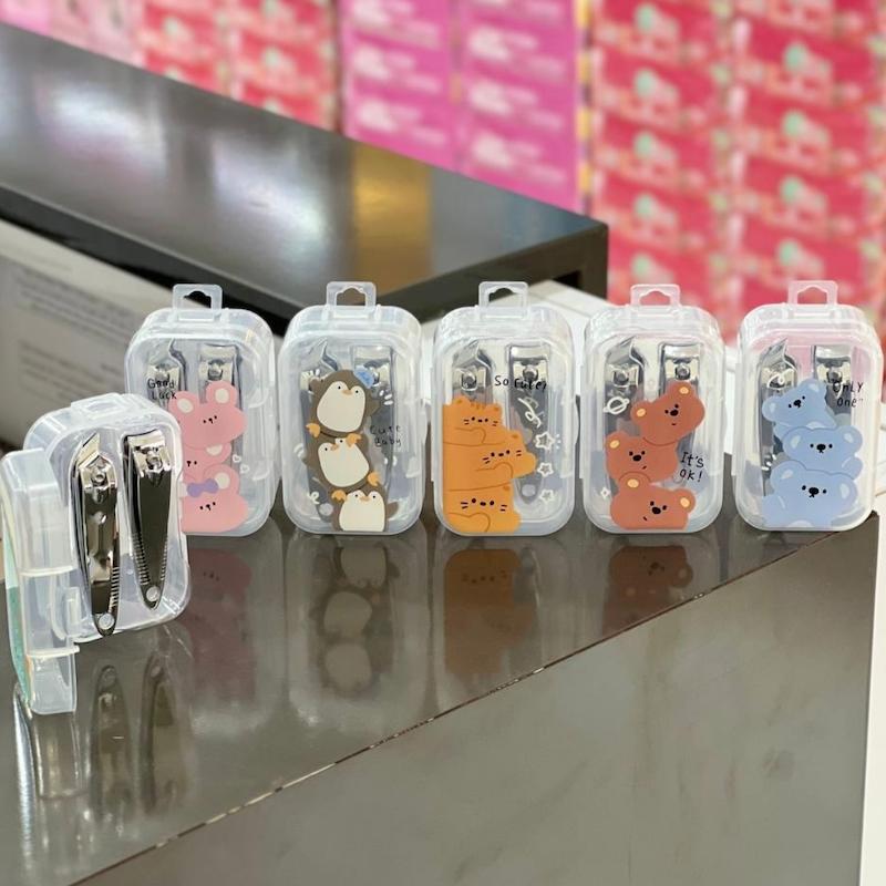 ست ناخن گیر استیل طرح حیوانات ۲ عددی