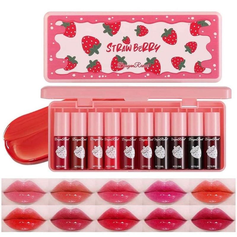 پک تینت و رژلب دراگون رانی مدل توت فرنگی ۱۰ عددی