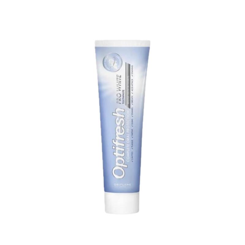 خمیر دندان سفید کننده Pro White اپتیفرش حجم ۱۰۰ میلی لیتر