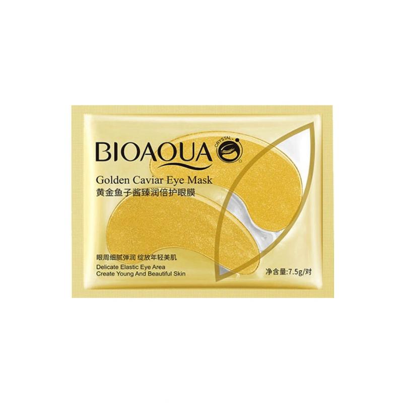 پچ زیر چشم ورقه ای طلا و خاویار بیوآکوا وزن ۷.۵ گرم Golden Caviar Eye Mask