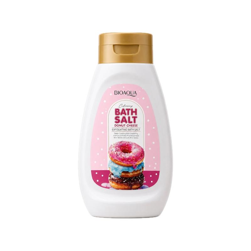 نمک بدن لایه بردار دونات بیوآکوا وزن ۴۳۰ گرم Donut Cheese Bath Salt