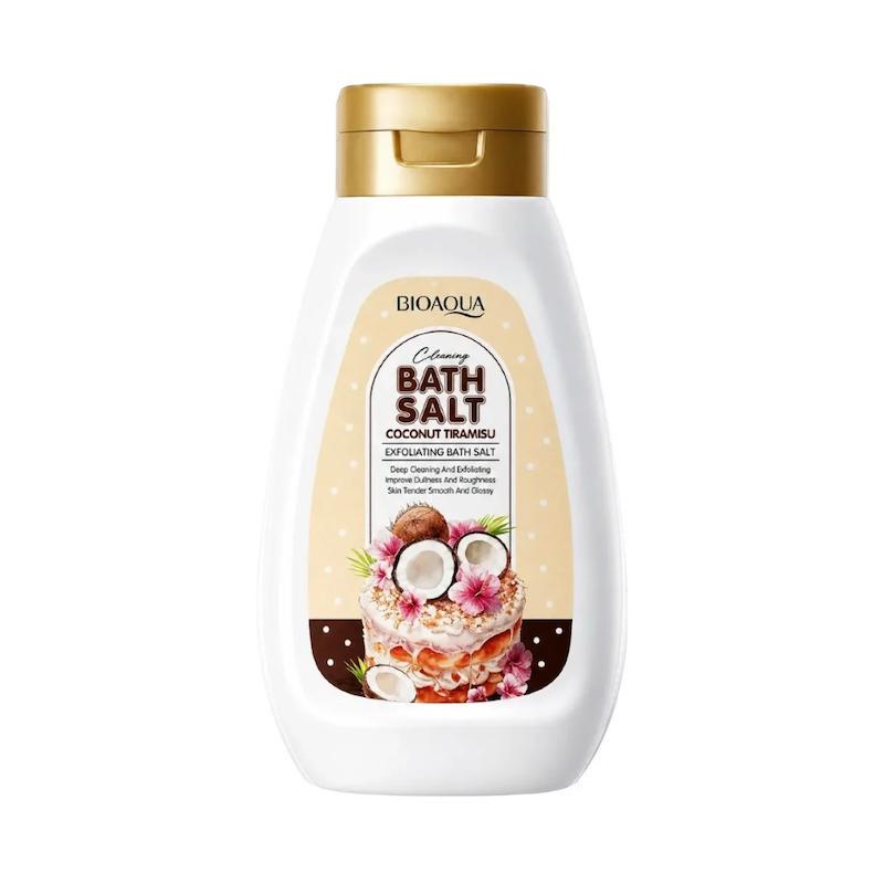 نمک بدن لایه بردار تیرامیسو نارگیل بیوآکوا وزن ۴۳۰ گرم Coconut Tiramisu Bath Salt