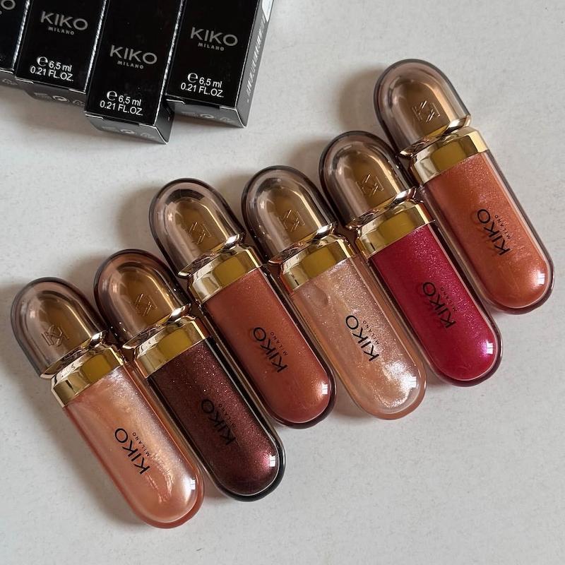 لیپ گلاس کیکو میلانو درب طلایی 3D با اثر سه بعدی ( مستر کوالیتی ) KIKO MILANO