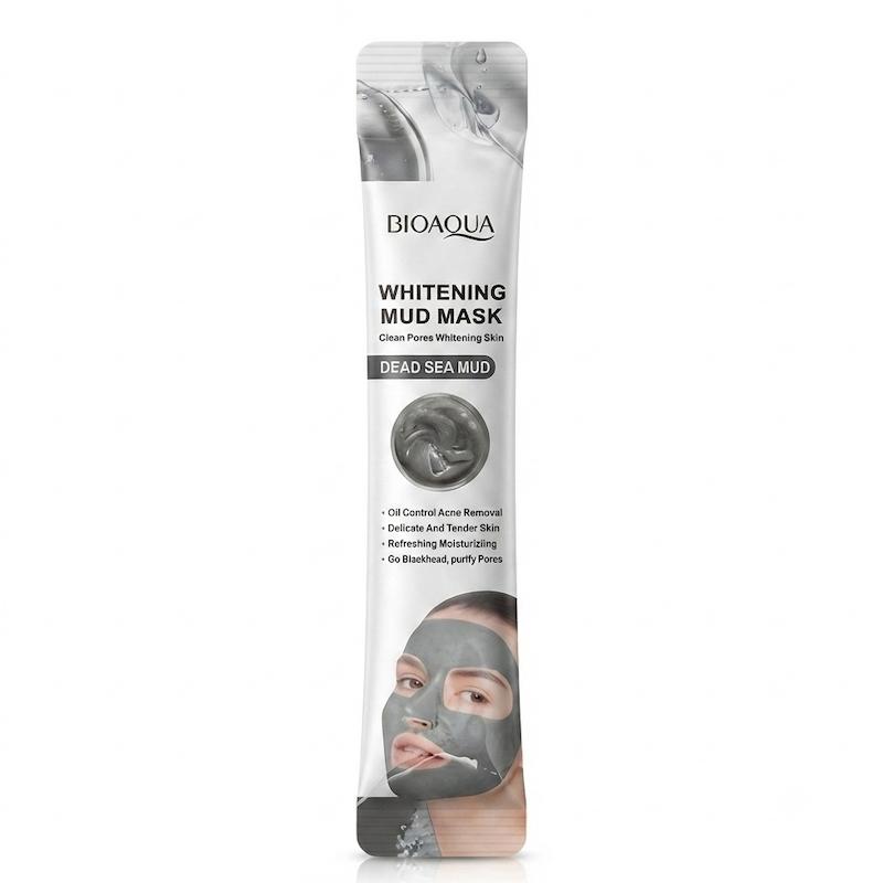 ماسک صورت گل دریای مرده روشن کننده و پاکسازی کننده وزن ۸ گرم Bioaqua Whitening Mud Mask Dead Sea Mud