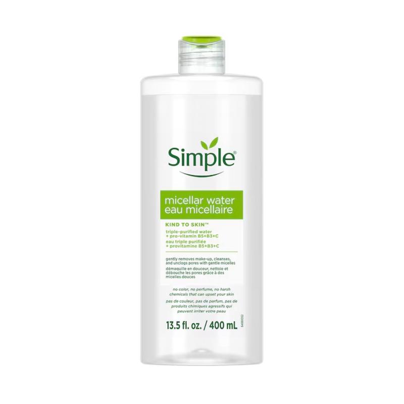میسلار واتر پاک کننده سیمپل آبرسان مدل Kind To Skin مناسب انواع پوست Simple Kind to Skin Micellar Cleansing Water