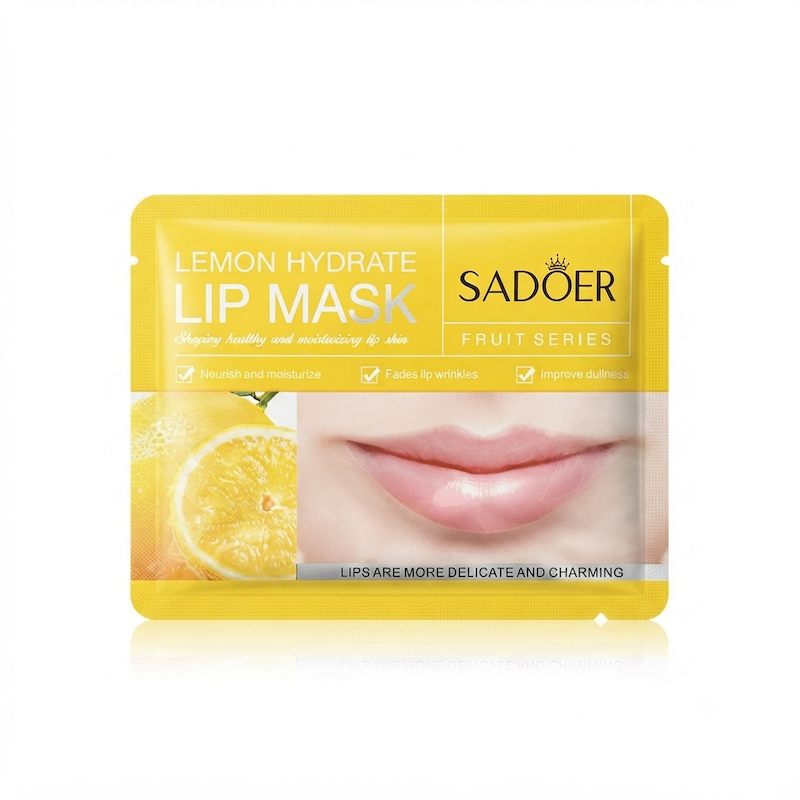 ماسک لب ورقه ای لیمو سادور وزن ۸ گرم SADOER Lemon Hydrating Lip Mask 8g