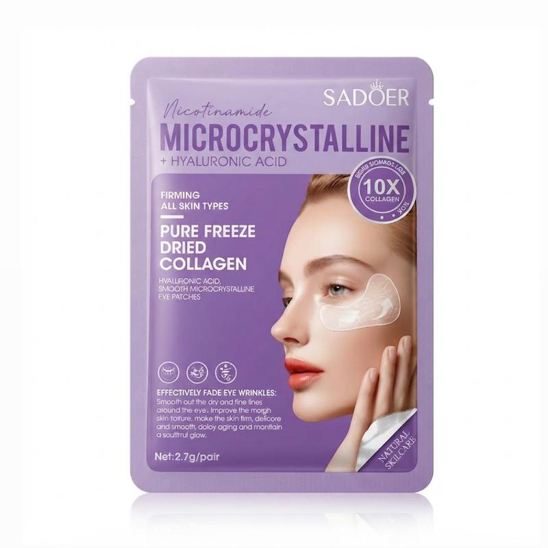 پچ زیر چشم میکروکریستالی کلاژن و هیالورونیک اسید سادور | آبرسان و جوانساز  SADOER Micro-Crystal Collagen & Hyaluronic Acid Eye Patch