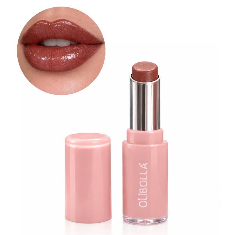 رژلب خیس شیر آپ شاین دار اولیبولا مدل Plump Crystal  Olibola Plump Crystal Glittery Lip Gloss