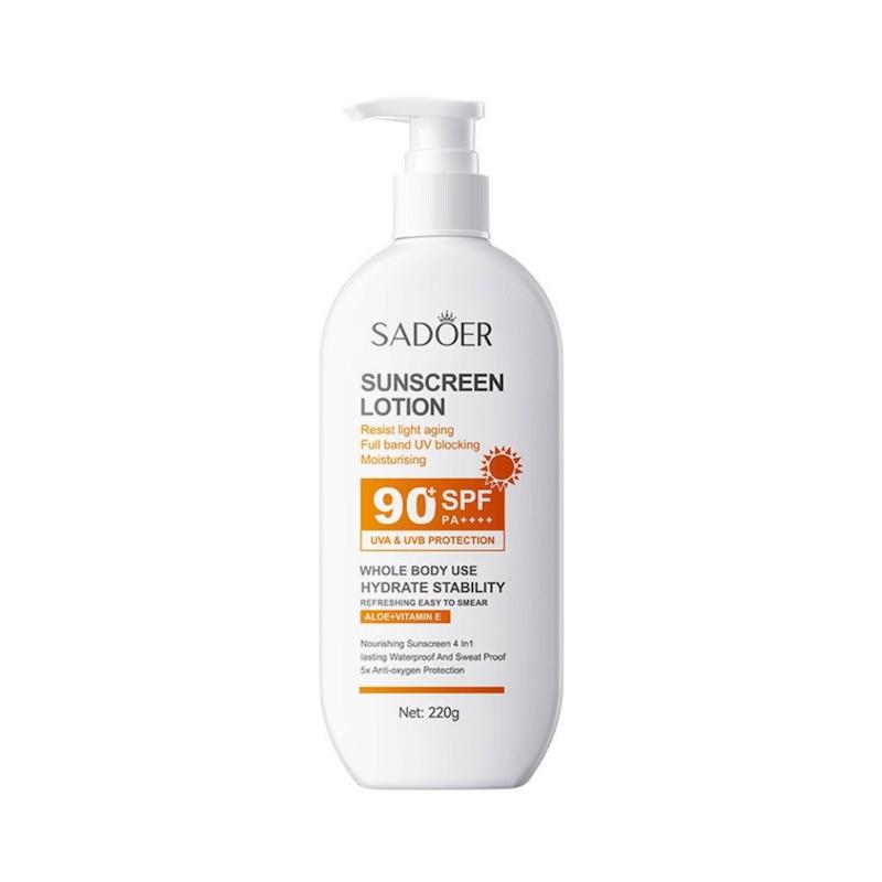 لوسیون ضد آفتاب پمپی سادور SPF90 وزن ۲۲۰ گرم