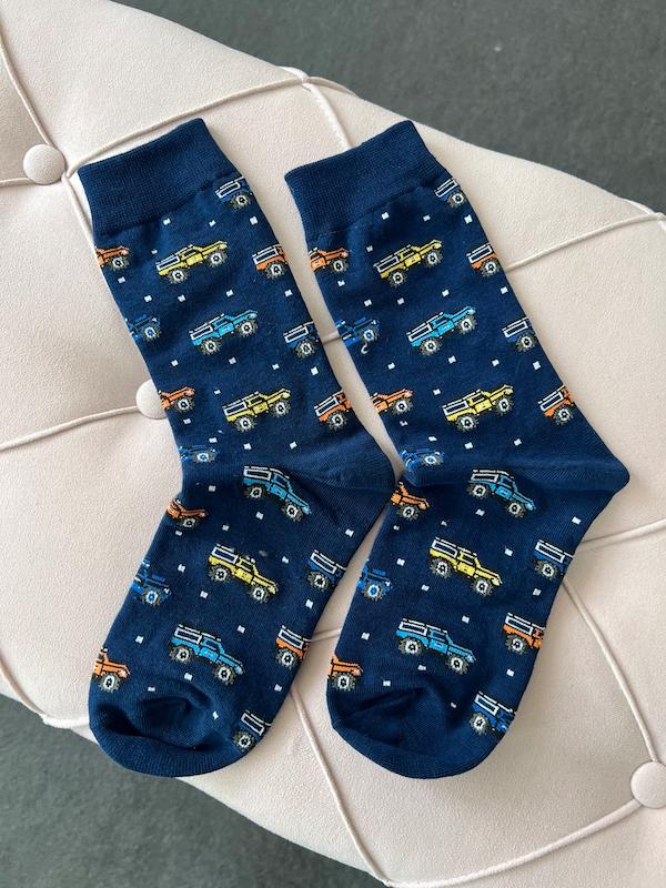 جوراب ساقدار ماشین سورمه ای