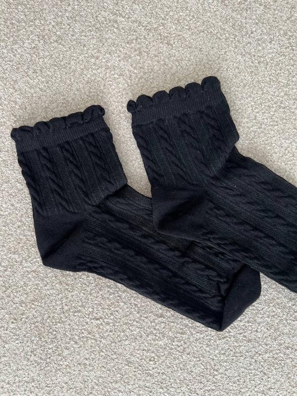 جوراب نیم ساق گندمی مشکی