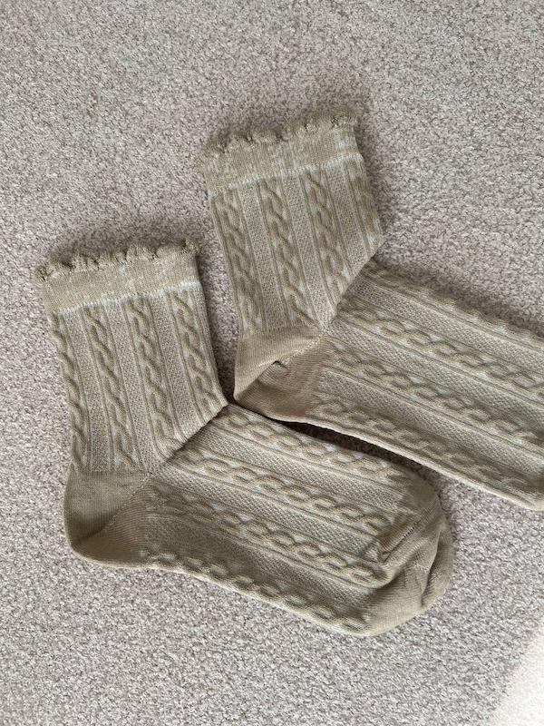 جوراب نیم ساق گندمی کرم