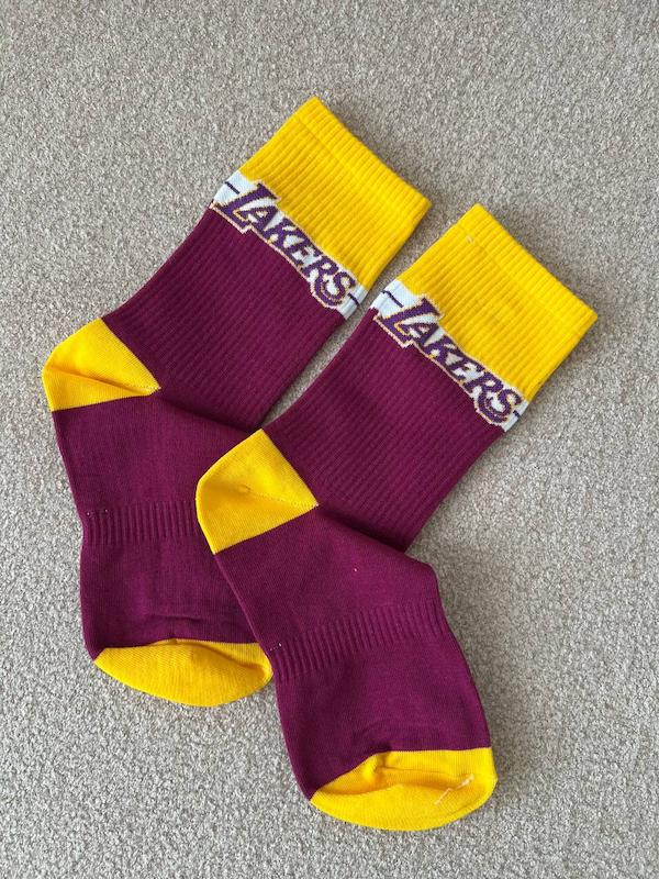 جوراب ساقدار لیکرز زمینه بنفش