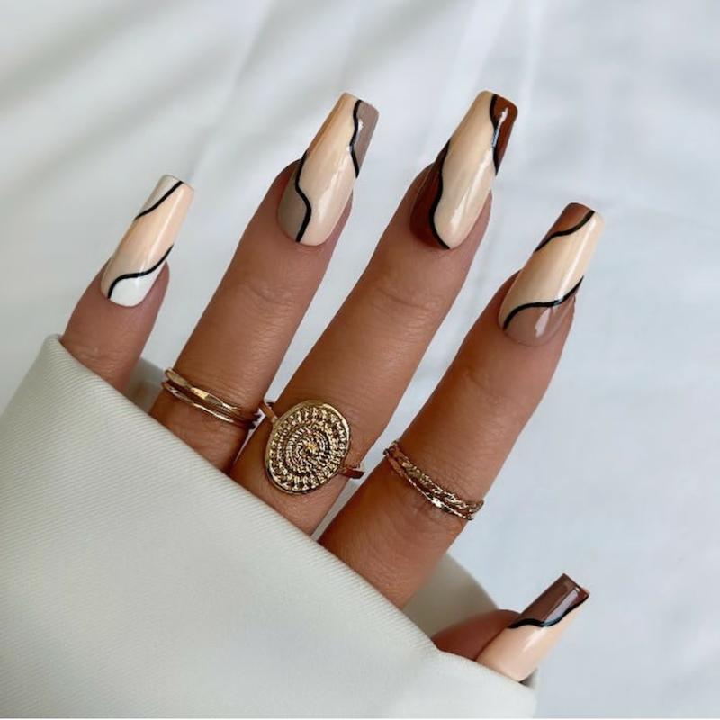 طرح لاینی قهوه ای01