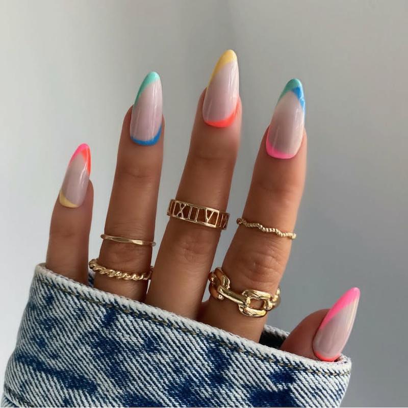 طرح فرنچ رنگی رنگی03