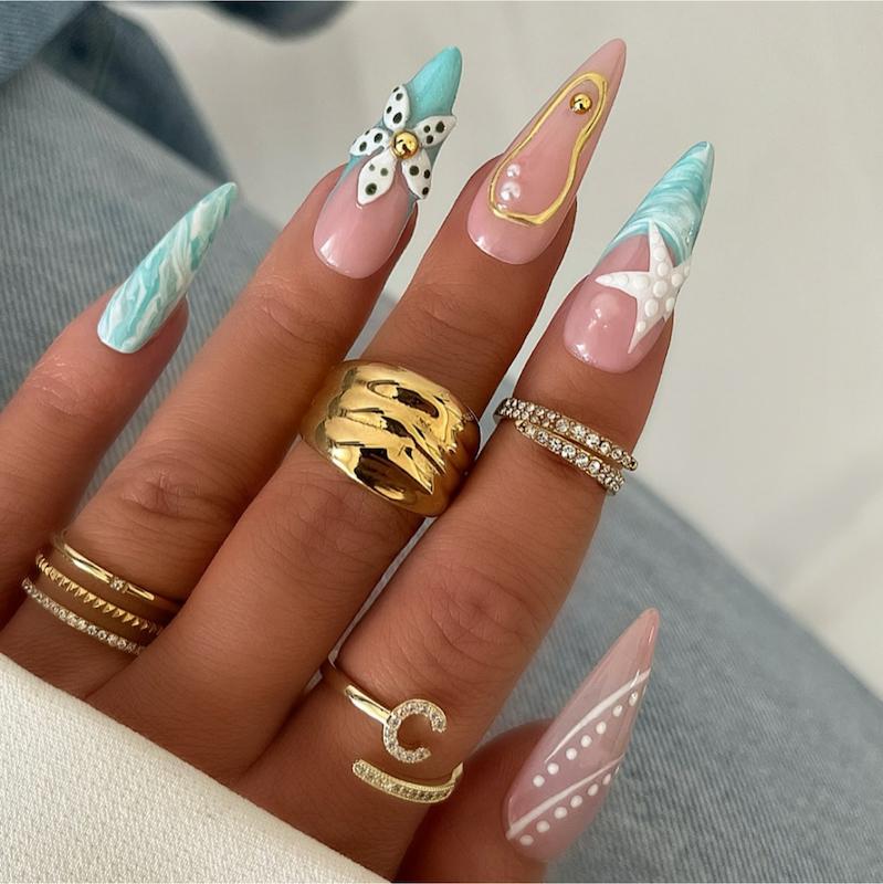 طرح موج و گل001