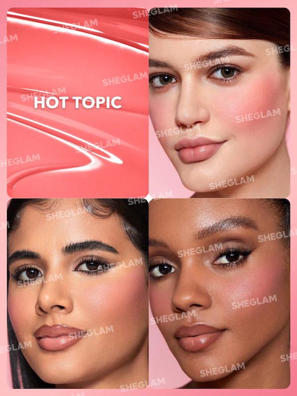 رژگونه مایع شیگلم رنگ  hot topic 