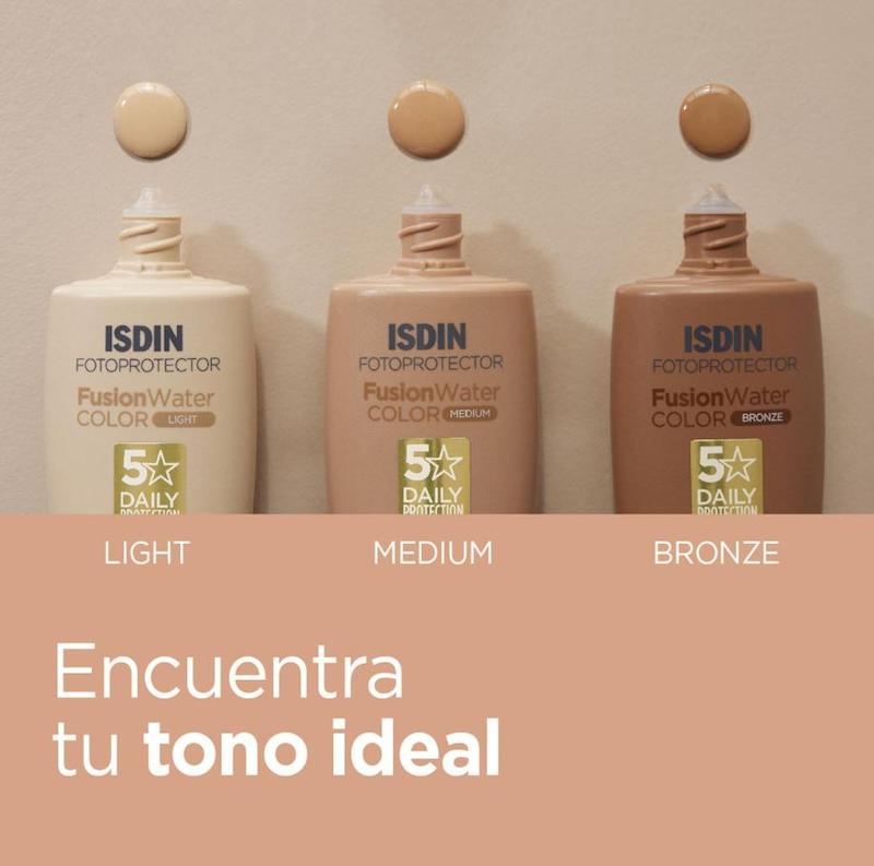ضدآفتاب رنگی فیوژن واتر ایزدین رنگ light 