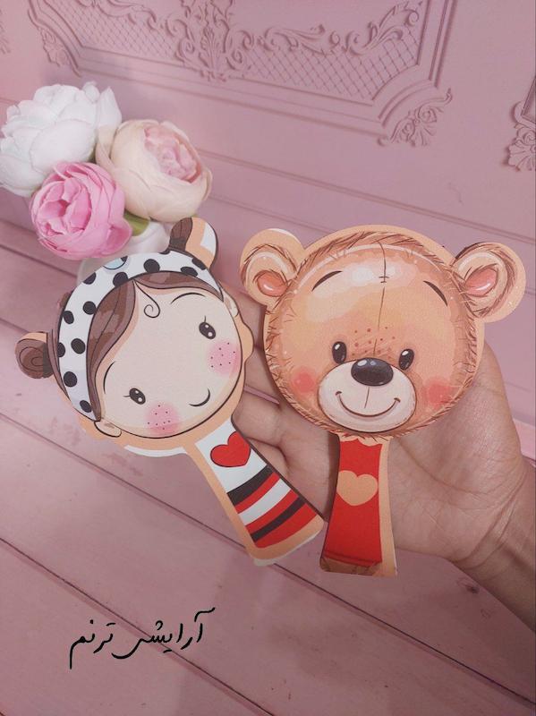 آینه دسته دار عروسکی