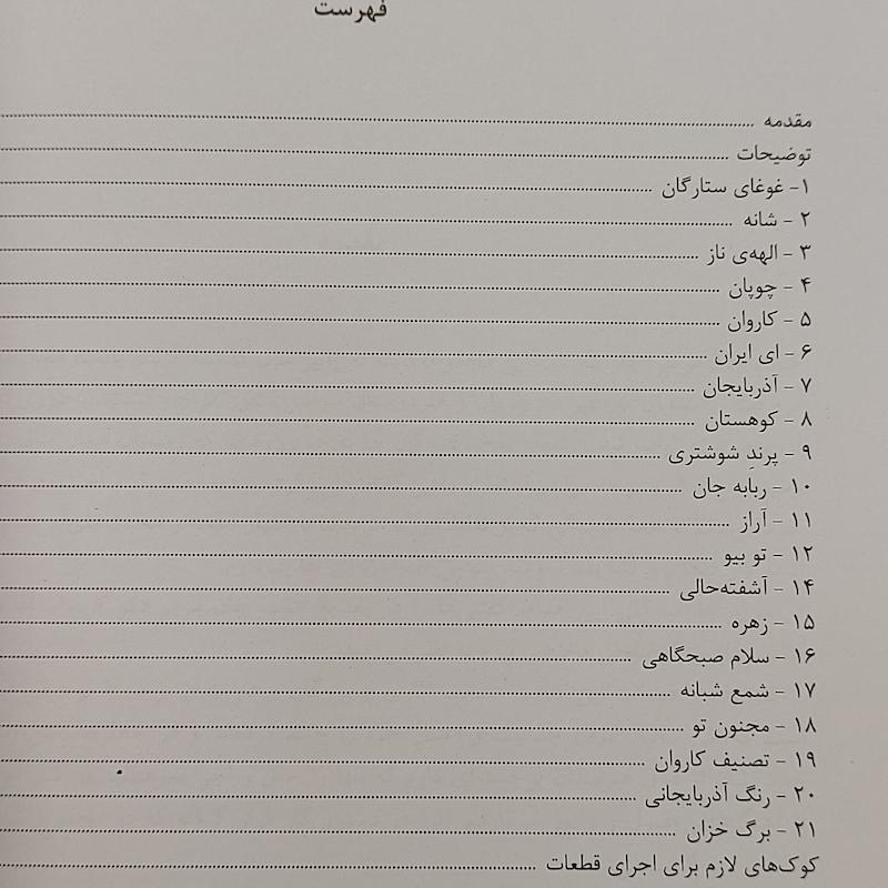 غوغای ستارگان  تصنیف و ترانه برای تار و سه تار