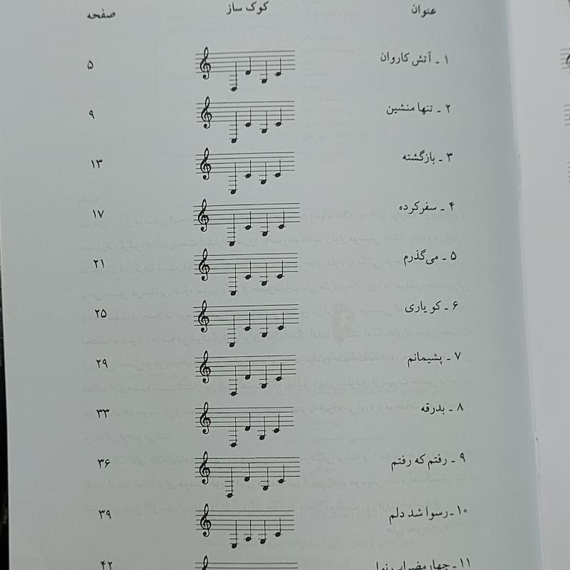 علی تجویدی ده آهنگ برای تار و سه تار