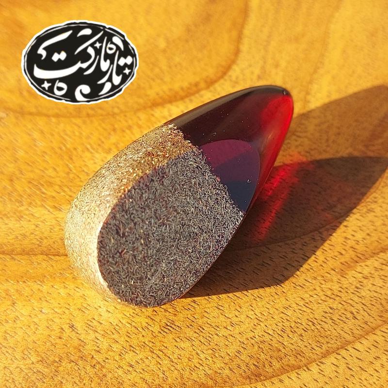 مضراب رزینی نیمه برنجی الگوی الماس