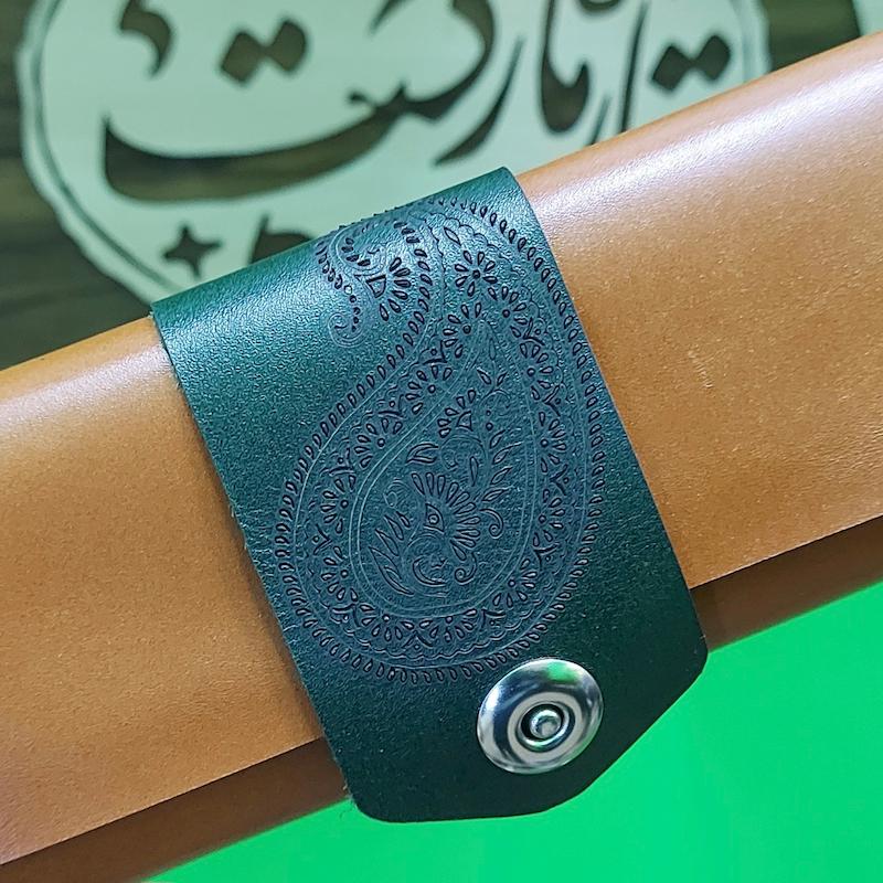 جعبه مضراب سنتور چرم طبیعی