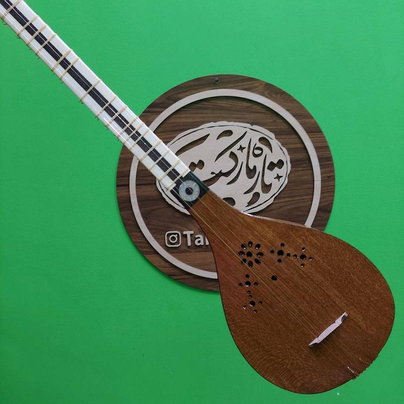 سه تار کاسه بزرگ دسته استخوان