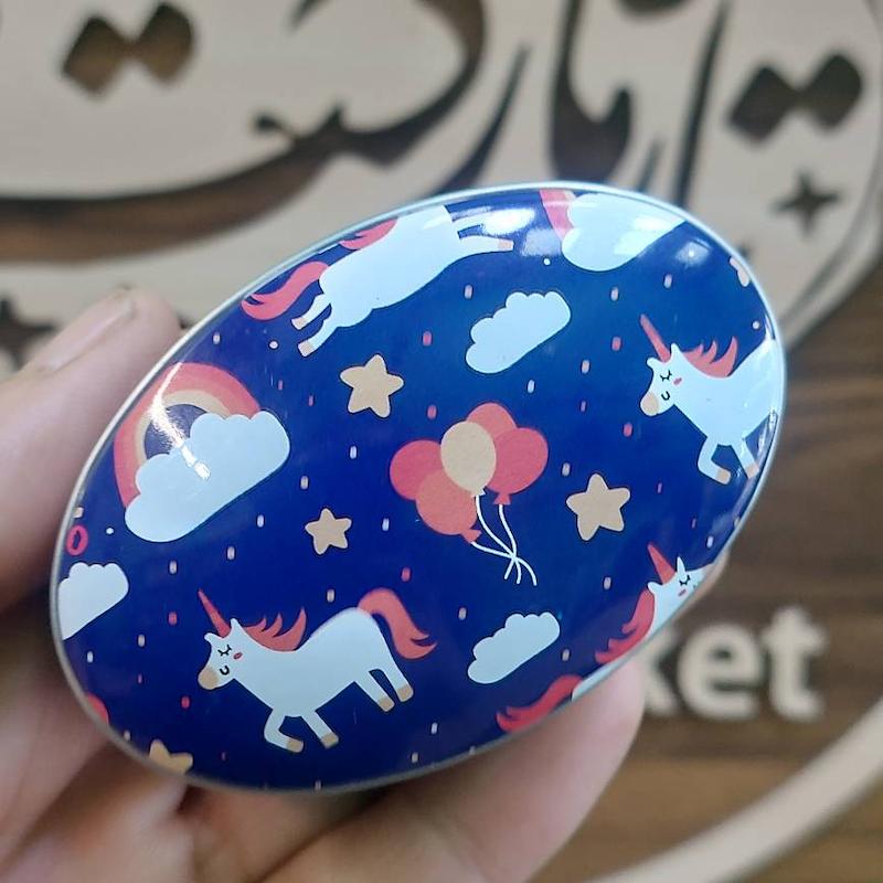 جعبه مضراب فلزی بیضی