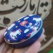 جعبه مضراب فلزی بیضی