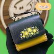 کیف مضراب گردنی چرم طبیعی نقاشی شده