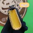 کیف مضراب گردنی چرم طبیعی نقاشی شده