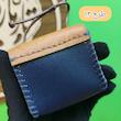 کیف مضراب گردنی چرم طبیعی نقاشی شده