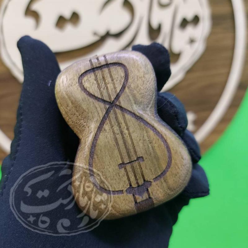 جعبه مضراب چوبی طرح تار