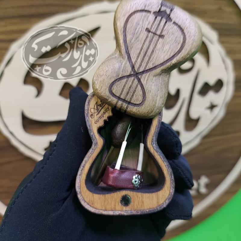 جعبه مضراب چوبی طرح تار