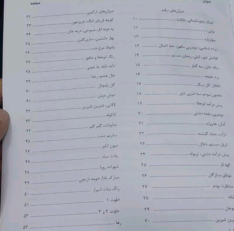 آموزش مقدماتی تار و سه تار نوشته : جواد شاهی