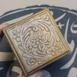 جعبه چوبی منبت کاری مربع طرح  B74