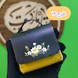 کیف مضراب گردنی چرم طبیعی نقاشی شده