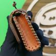 کیف مضراب گردنی چرم طبیعی نقاشی شده