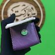 کیف مضراب گردنی چرم طبیعی نقاشی شده