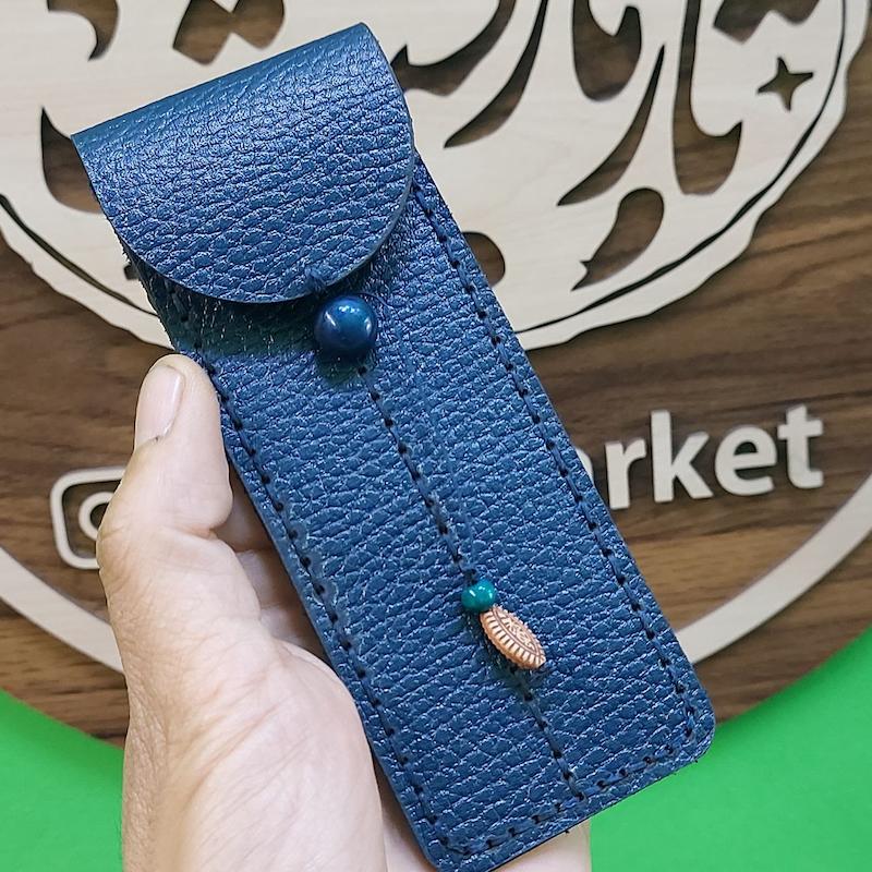 کیف مضراب عود چرم طبیعی